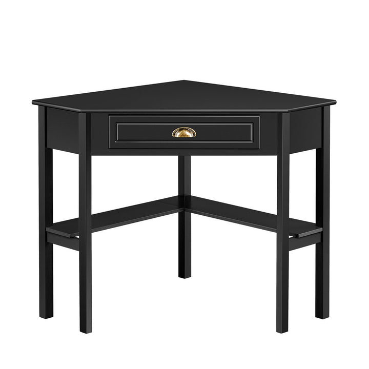 Magoon Corner Desk Longshore Tides Color: Black