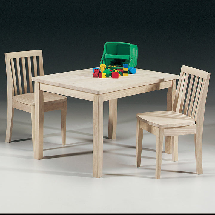 Dmitry Kids Solid Wood Rectangular Play Table and Chair Set Harper Orchard