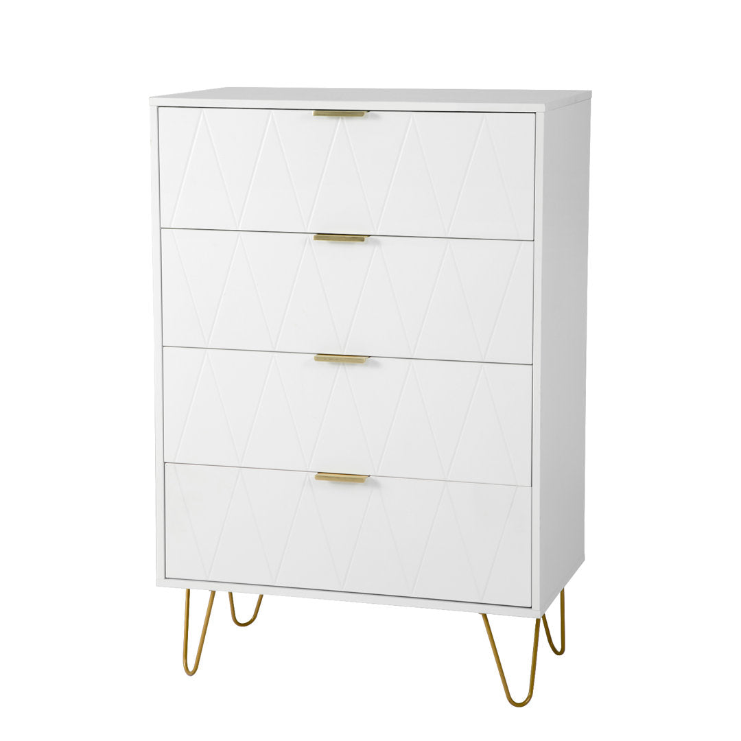 Marable 4 Drawer 23.6" W Chest Willa Arlo™ Interiors Color: White