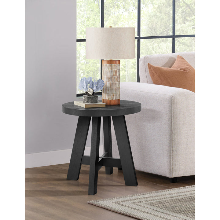 Wiese 22'' tall End Table The Twillery Co.® Color: Black