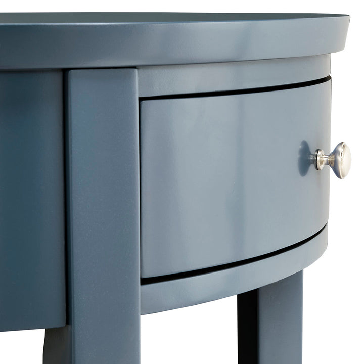 Zaheed End Table with Storage Red Barrel Studio® Color: Bluesteel
