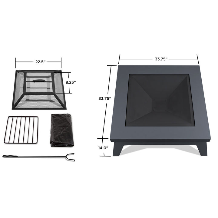 Breton Wood Burning Fire Pit by Real Flame Real Flame