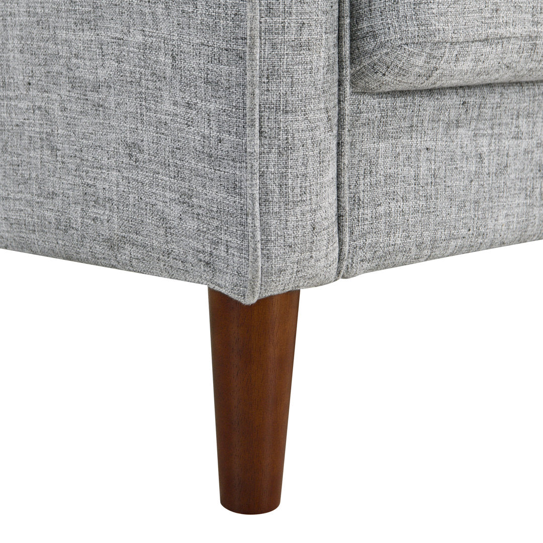 Garren 75.6'' Square Arm Tufted Sofa Mercury Row® Fabric: Gray Polyester