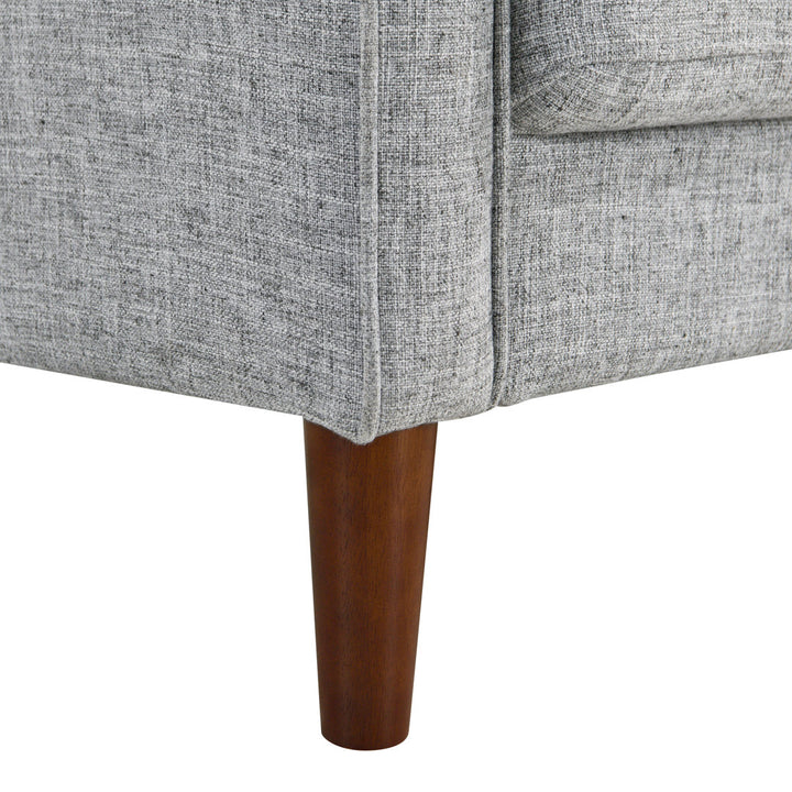 Garren 75.6'' Square Arm Tufted Sofa Mercury Row® Fabric: Gray Polyester