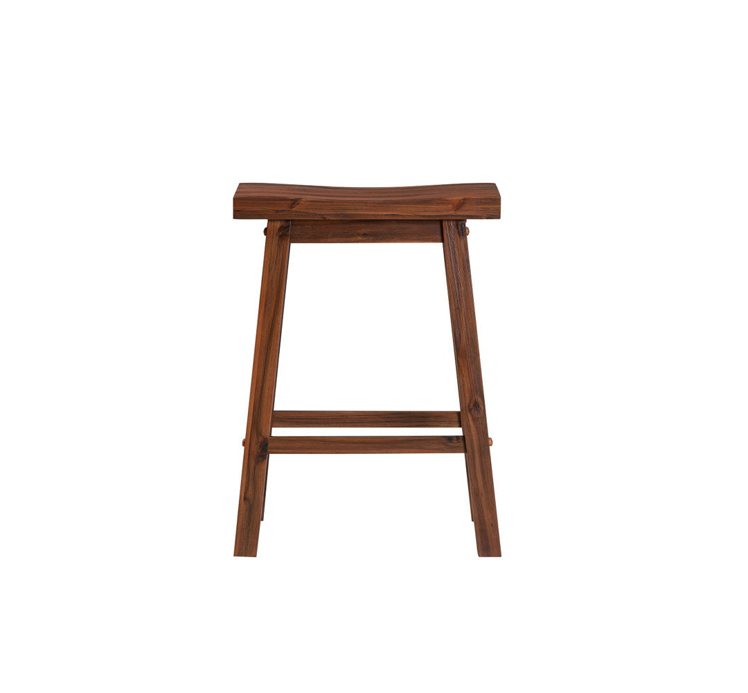 Colynn 4 - Person Counter Height Rubberwood Solid Wood Dining Set Dakota Fields Color: Chestnut Wire-Brush