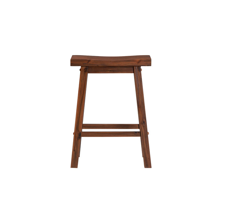 Colynn 4 - Person Counter Height Rubberwood Solid Wood Dining Set Dakota Fields Color: Chestnut Wire-Brush