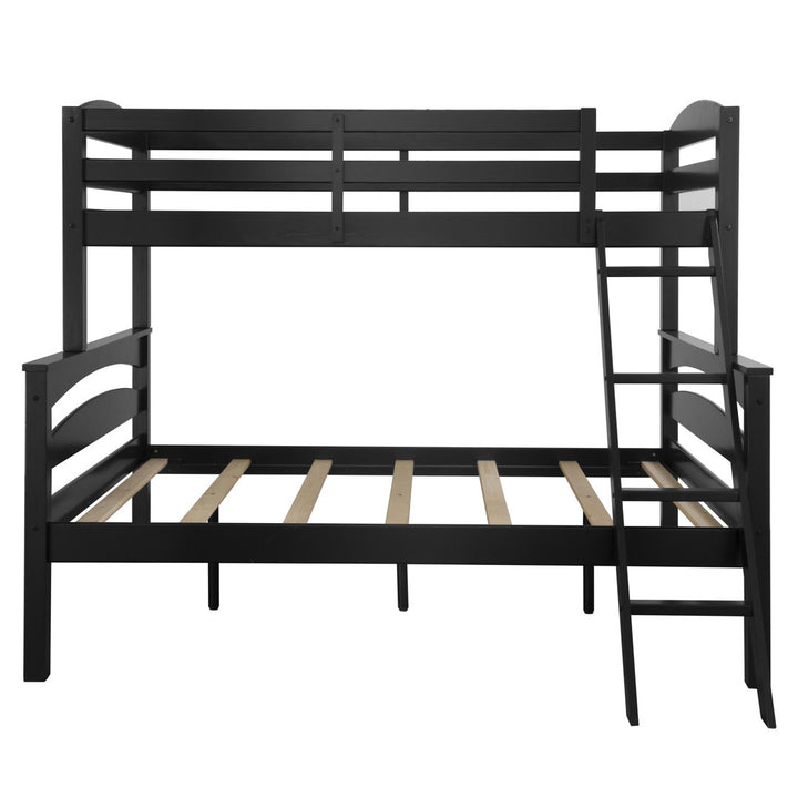 Barnett Twin over Full Bunk Bed Isabelle & Max™ Bed Frame Color: Black