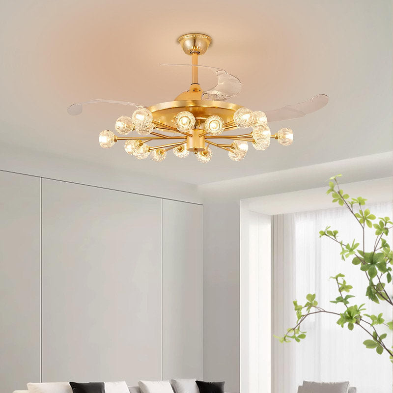 Averygrace Ceiling Fan with 18 Light Kit Mercer41 Size: 40.94"