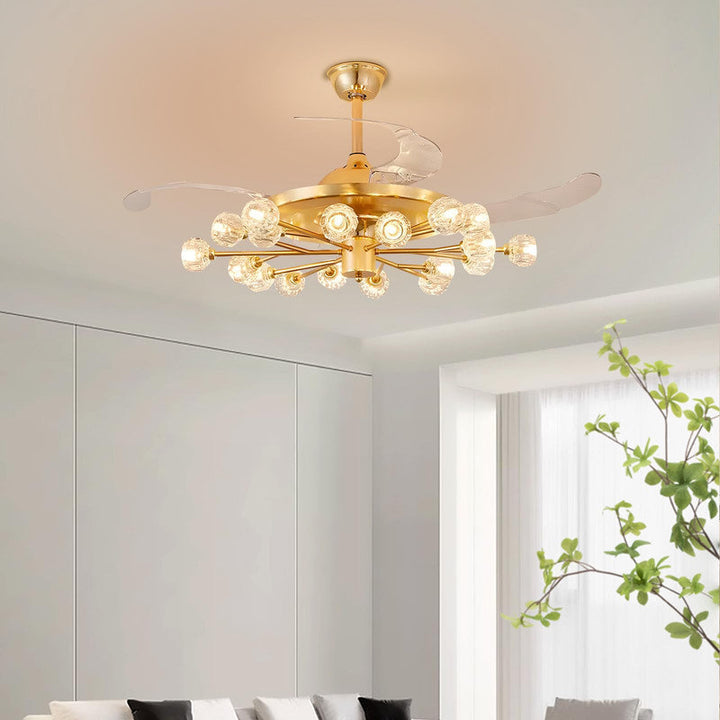 Averygrace Ceiling Fan with 18 Light Kit Mercer41 Size: 40.94"