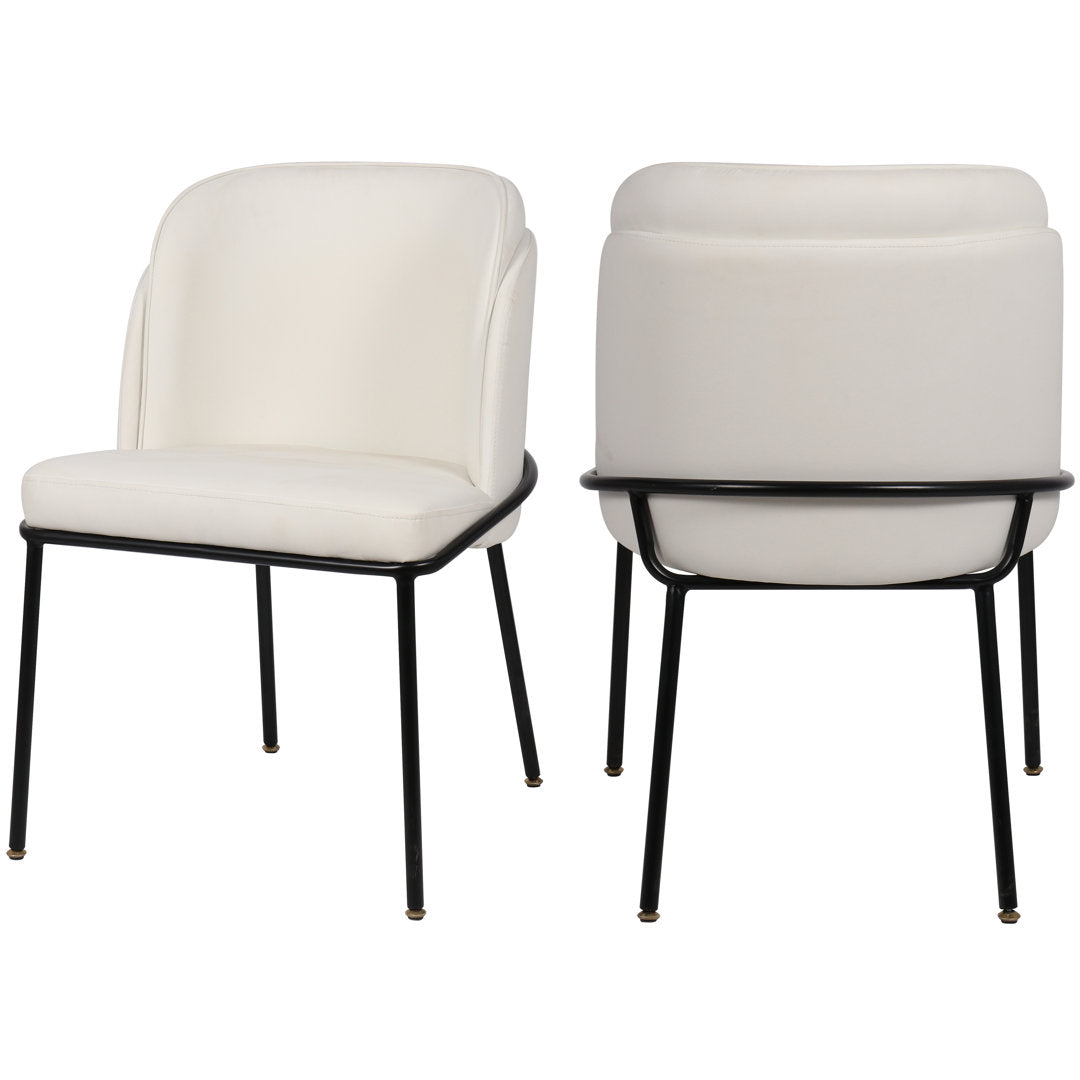 Philpott Faux Leather Dining Chair, Set Of 2 (Set of 2) Trent Austin Design® Upholstery Color: White