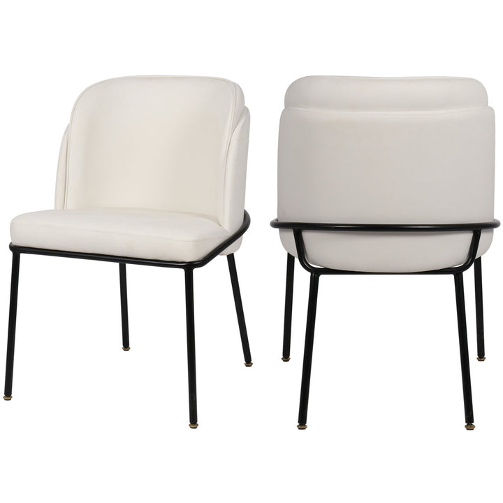 Philpott Faux Leather Dining Chair, Set Of 2 (Set of 2) Trent Austin Design® Upholstery Color: White