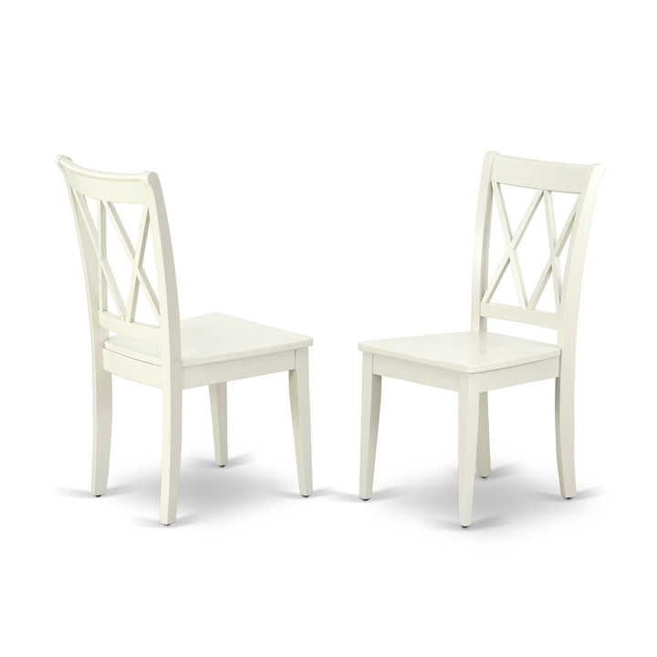 Letitia Solid Wood Double X-Back Side Chair (Set of 2) Lark Manor™ Color: Linen White