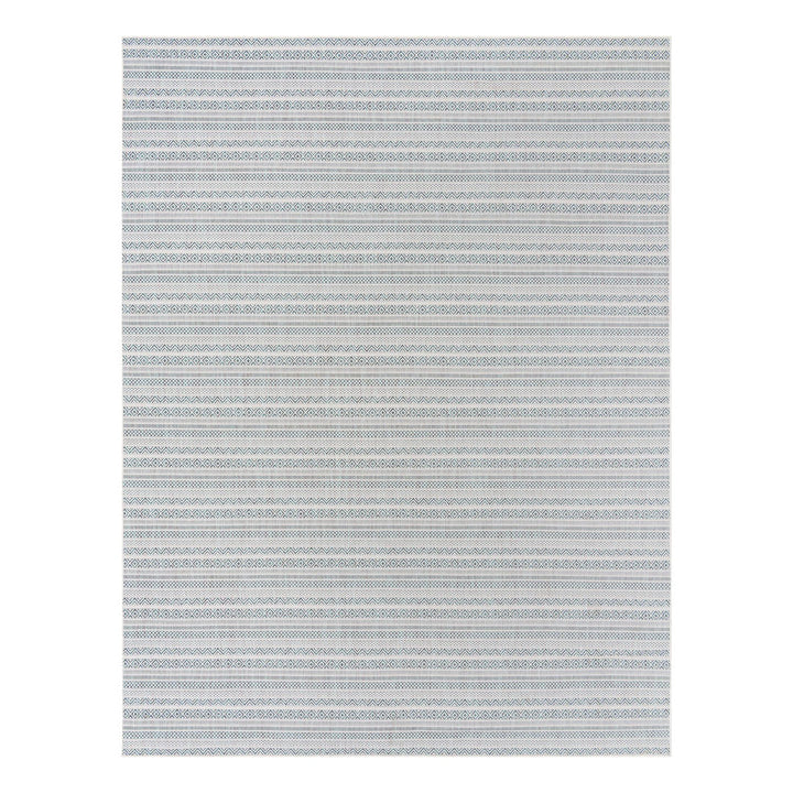 Hewitt Striped Teal Indoor / Outdoor Area Rug Steelside™ Rug Size: Rectangle 10' x 13'