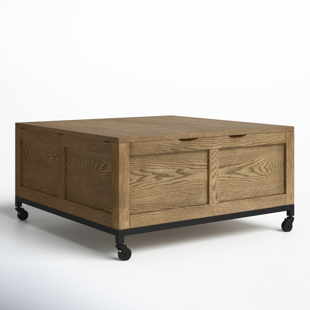 Brunswick Wheel Coffee Table with Storage Sand & Stable™