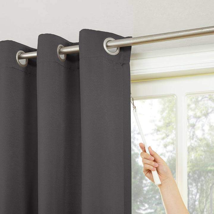 Wayfair Basics Thermal Blackout Grommet Sliding Patio Door Curtain Panel Wayfair Basics® Curtain Color: Charcoal