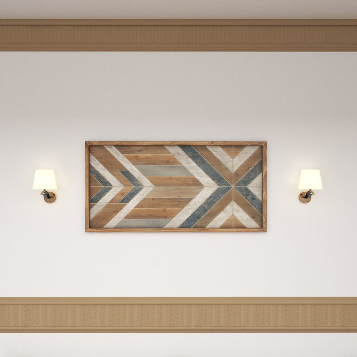 Wooden Handmade Southwestern Geometric Home Wall Decor Union Rustic