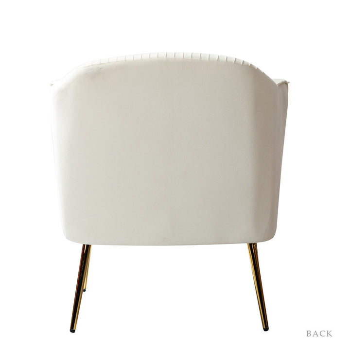 Ratzlaff 27" W Tufted Velvet Barrel Chair (Set of 2) Willa Arlo™ Interiors Fabric: Ivory Velvet
