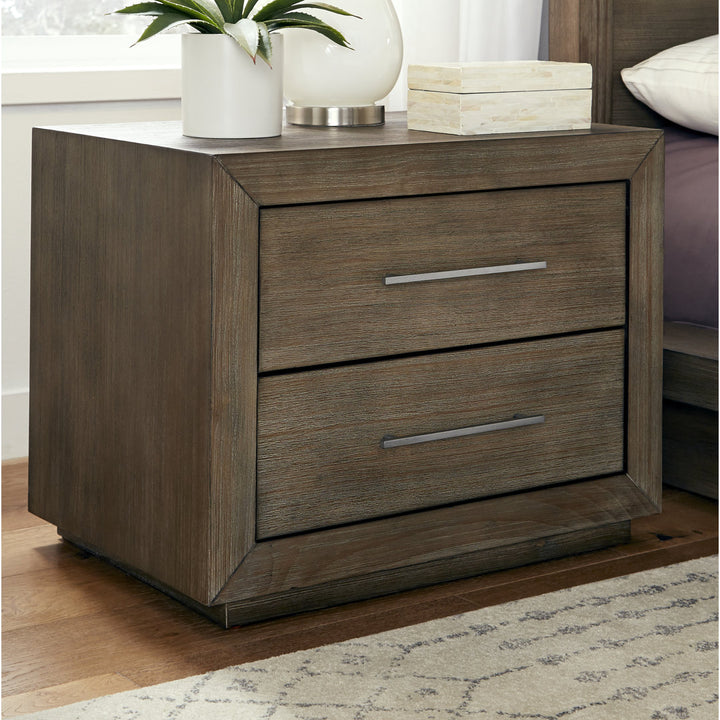 Brooks 2 - Drawer Solid Wood Nightstand in Brown Joss & Main