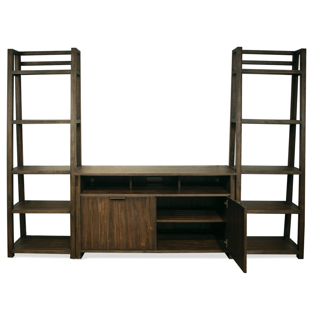Bridgnorth 72" H x 24" W Solid Wood Ladder Bookcase Greyleigh™ Color: Brushed Acacia