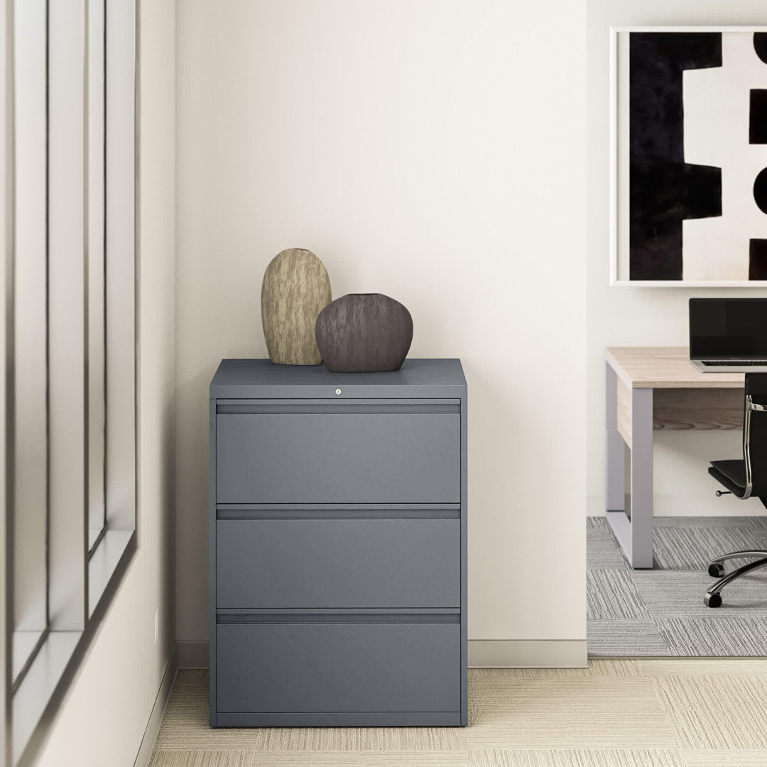 3-Drawer Lateral Filing Cabinet CommClad Color: Arctic Silver