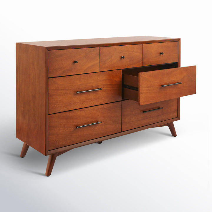 Williams 7-Drawer Dresser AllModern Color (Frame/Drawer): Chestnut