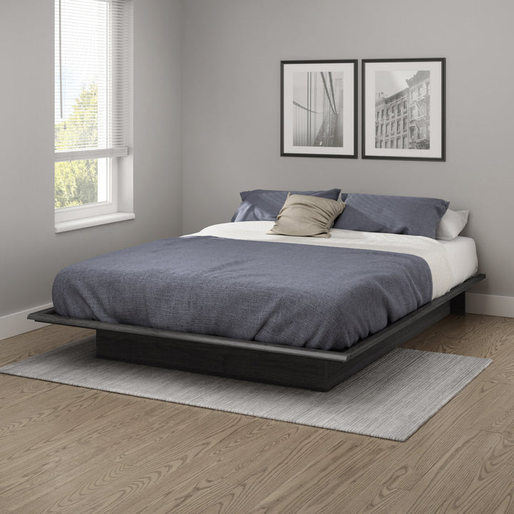 Step One Platform Bed South Shore Color: Gray Oak Size: Full