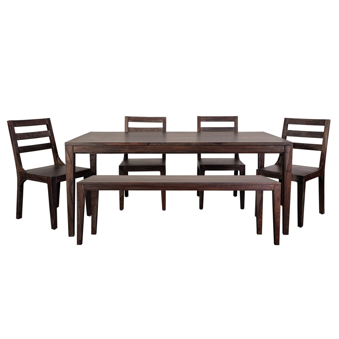 Mariann Sheesham Solid Wood Dining Table Loon Peak® Color: Dark Natural
