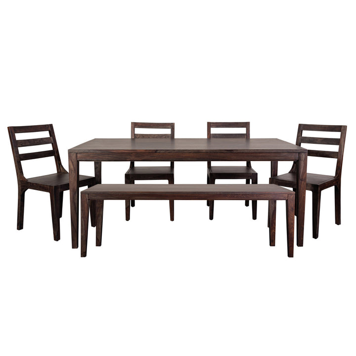 Mariann Sheesham Solid Wood Dining Table Loon Peak® Color: Dark Natural
