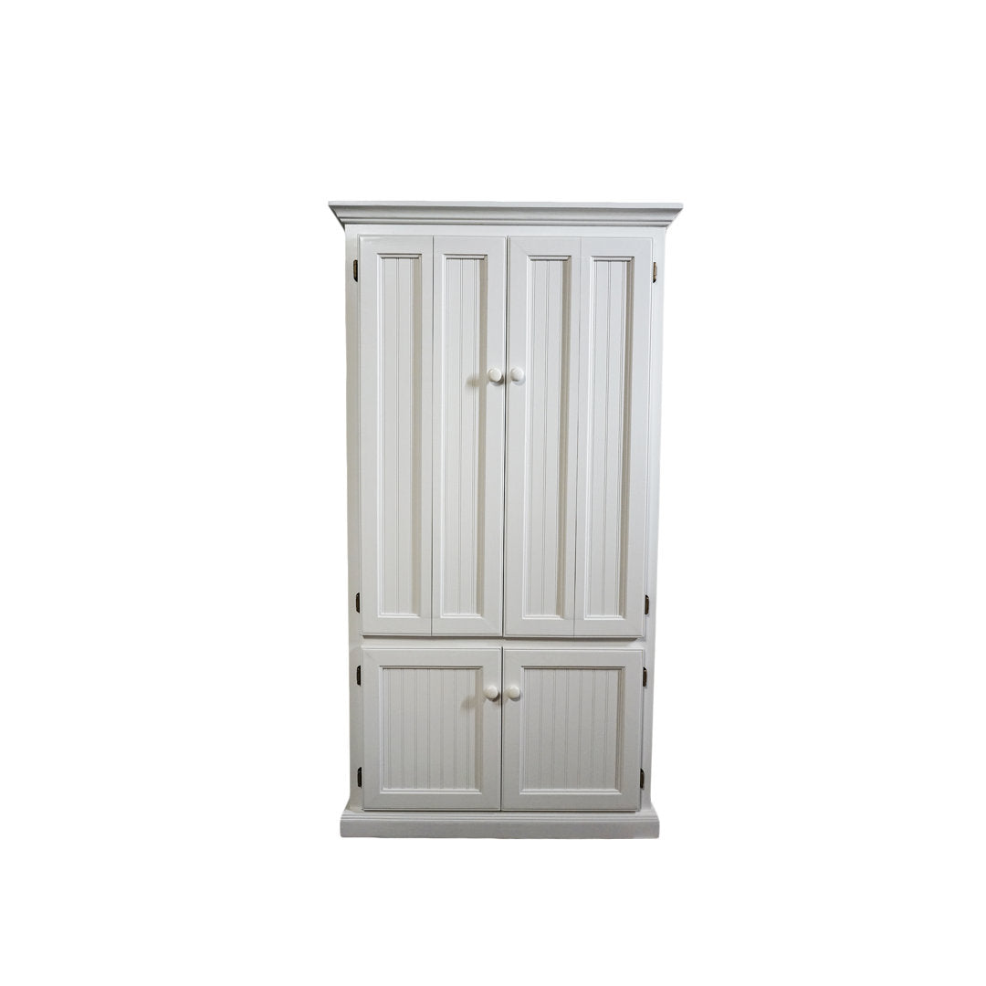 Neasa Solid Wood Armoire Desk Breakwater Bay Color: Bright White
