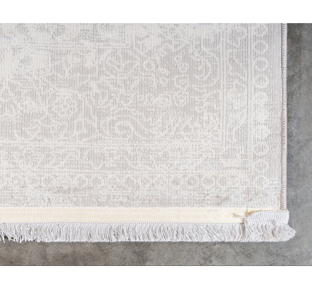 Teadora Gray/Light Blue/Ivory Area Rug Bungalow Rose Rug Size: Square 4'1"