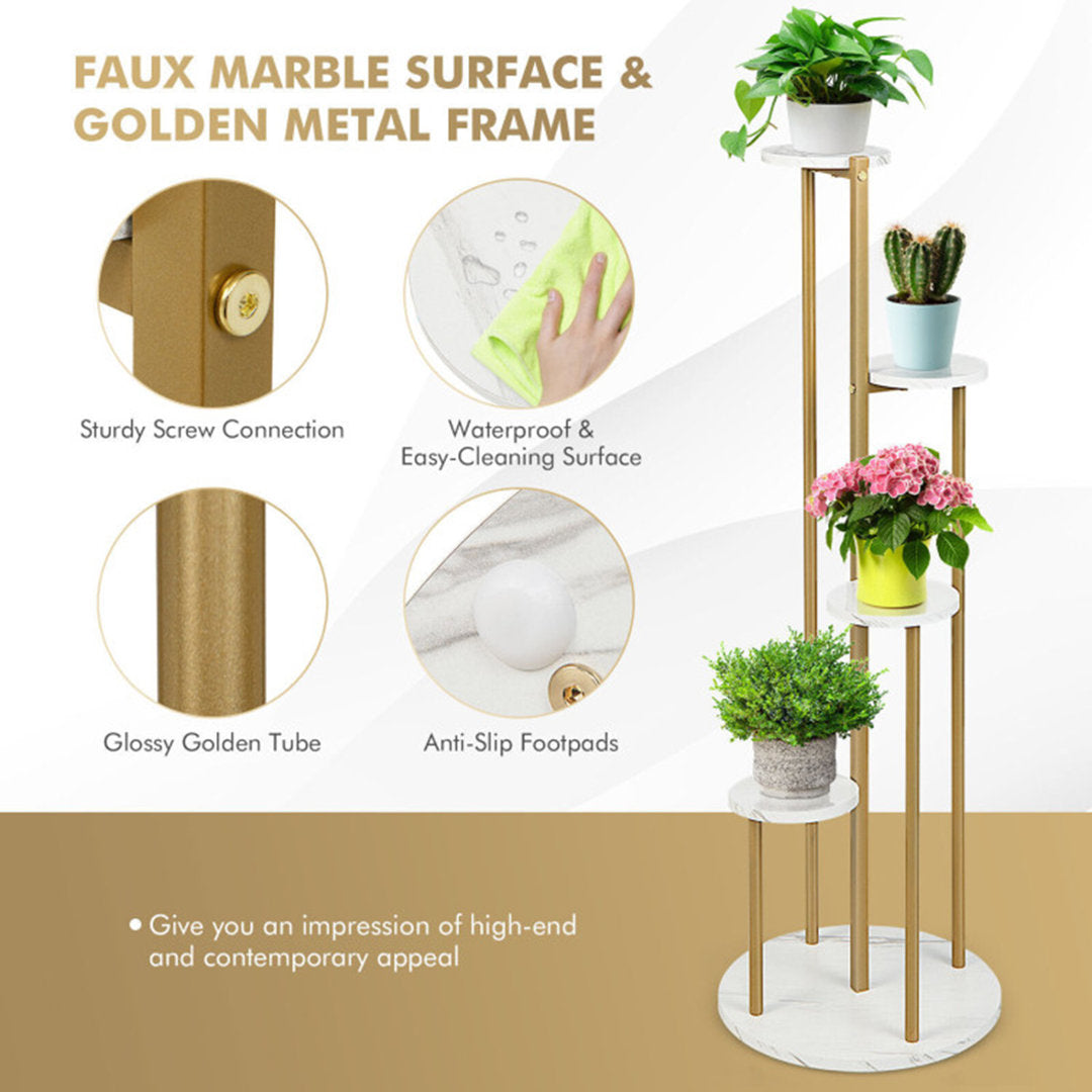 Giverin Round Multi-Tiered Plant Stand Mercer41