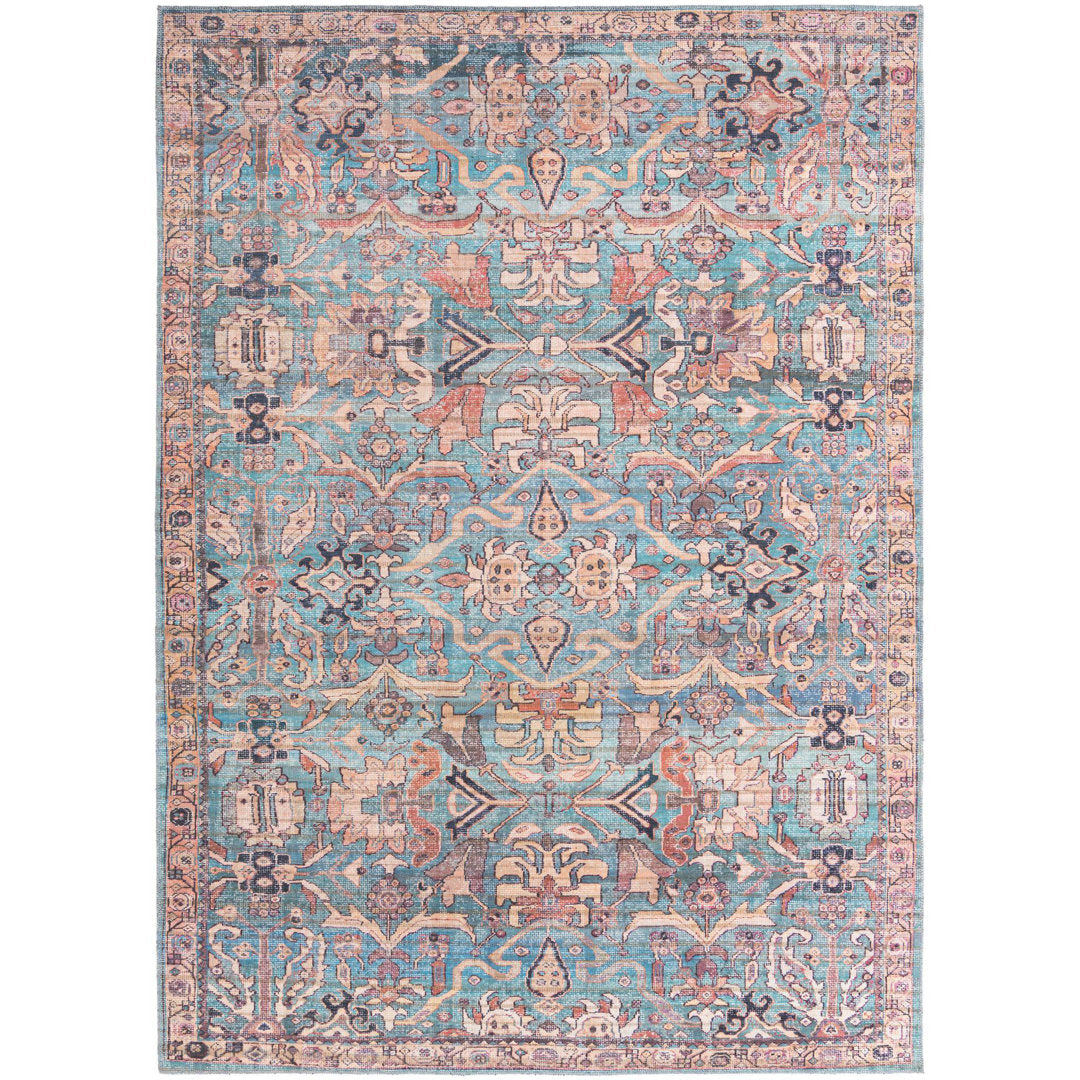 Enger Blue Area Rug Mistana™ Rug Size: Rectangle 7'3" x 10'