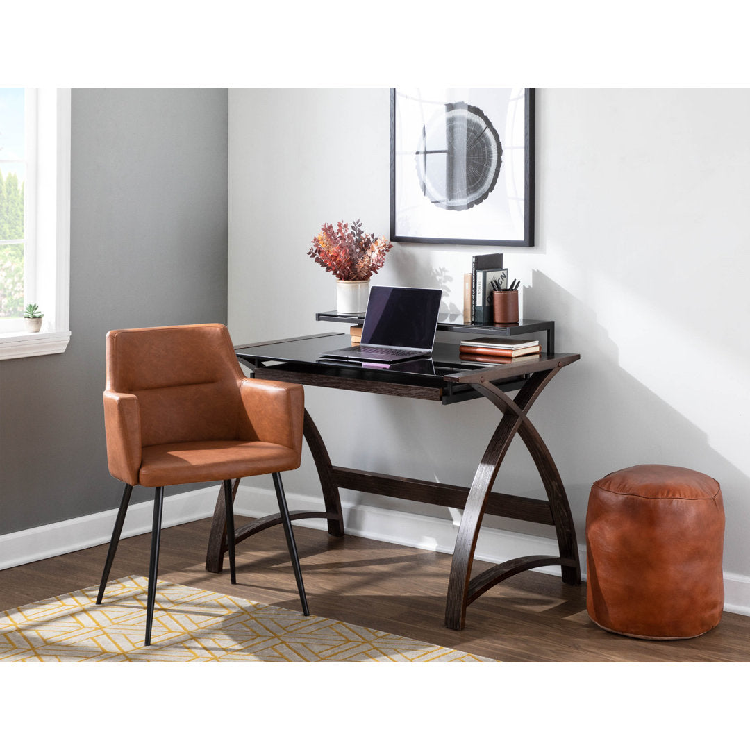 Cedeno Upholstered Dining Chair (Set of 2) Mercury Row® Upholstery Color: Camel