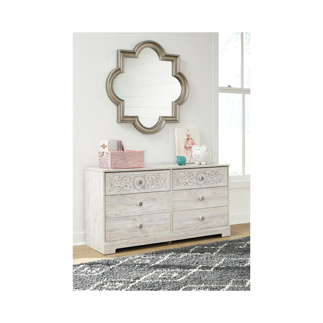 Hoang 6 Drawer Double Dresser Lark Manor™ Color: White