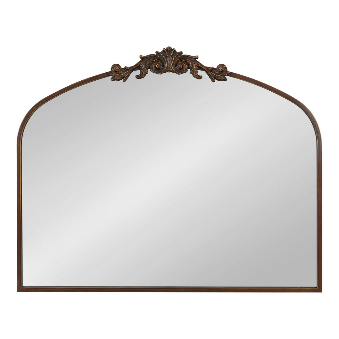 Anglo Arendahl Traditional Accent Mirror Fleur De Lis Living Size: 28.5" x 36" Finish: Bronze