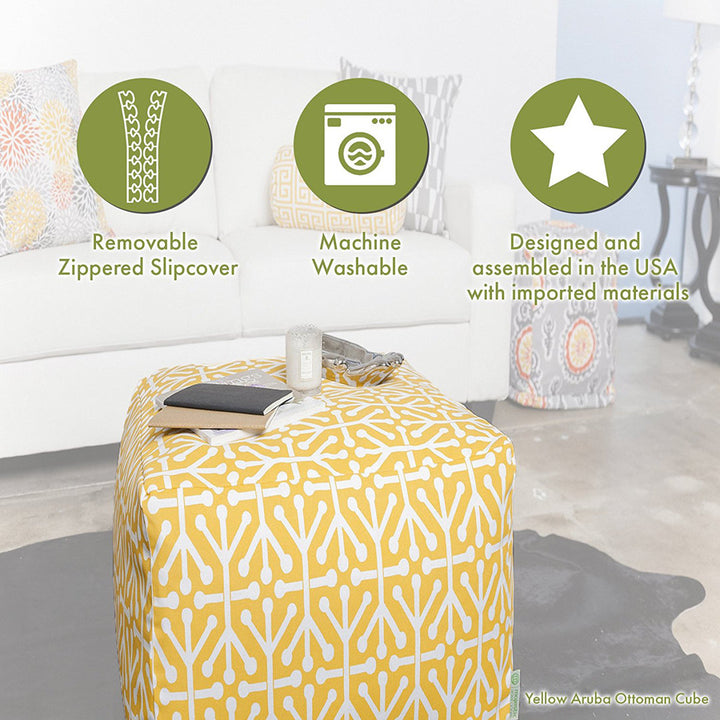 Missouri Cube Ottoman Alwyn Home
