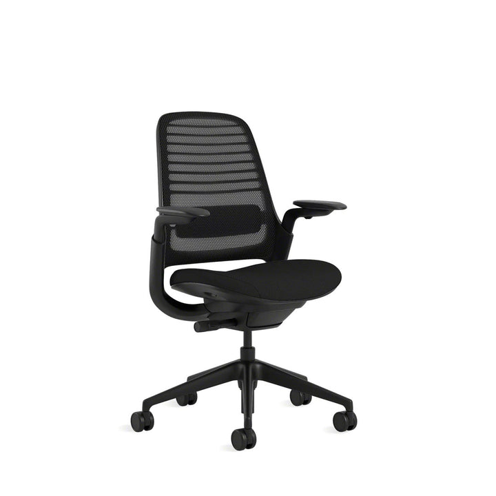 Steelcase Series 1 Task Chair Steelcase Upholstery Color: Onyx/Licorice, Frame Color: Black Casters/Glides: Carpet