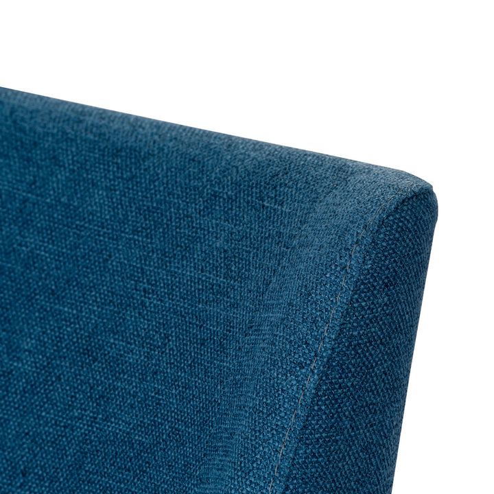 Didmarton Linen Side Chair (Set of 2) Zipcode Design™ Upholstery Color: Blue Linen