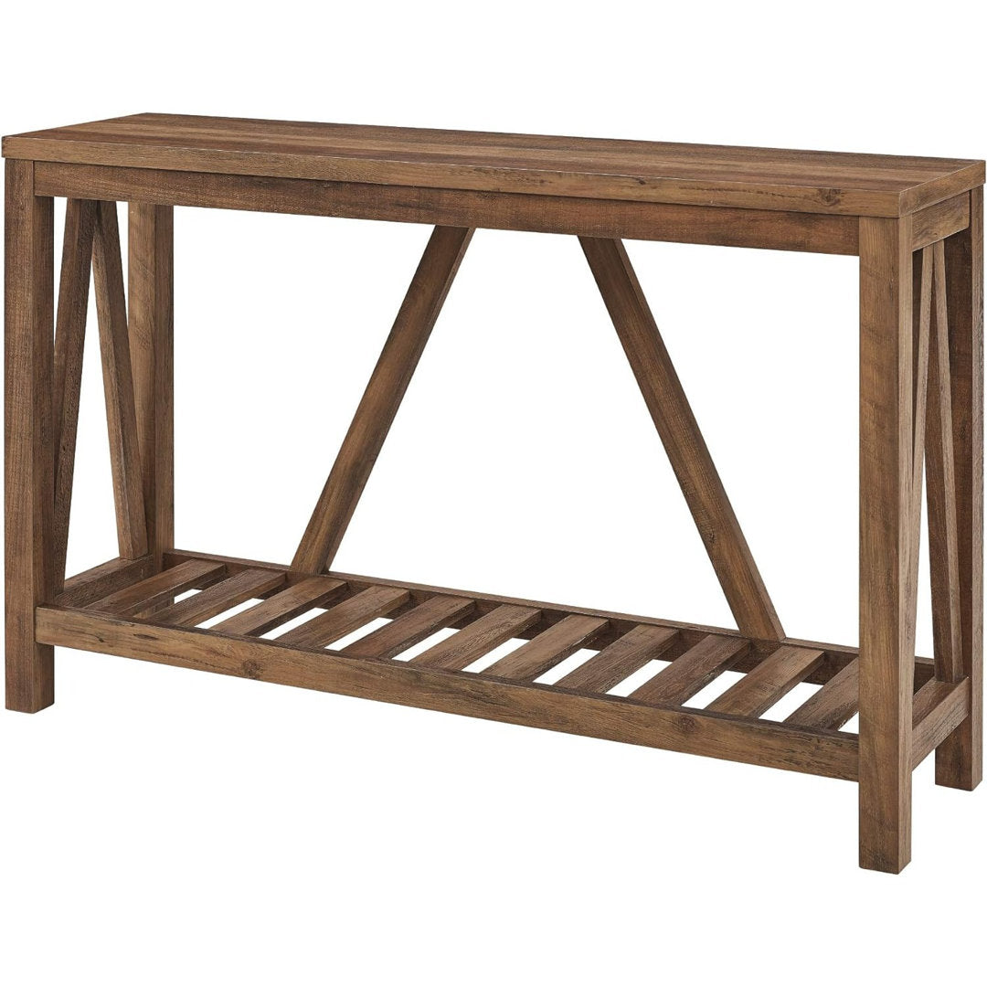 Rakira Modern Farmhouse Console Table Red Barrel Studio® Color: Rustic Oak