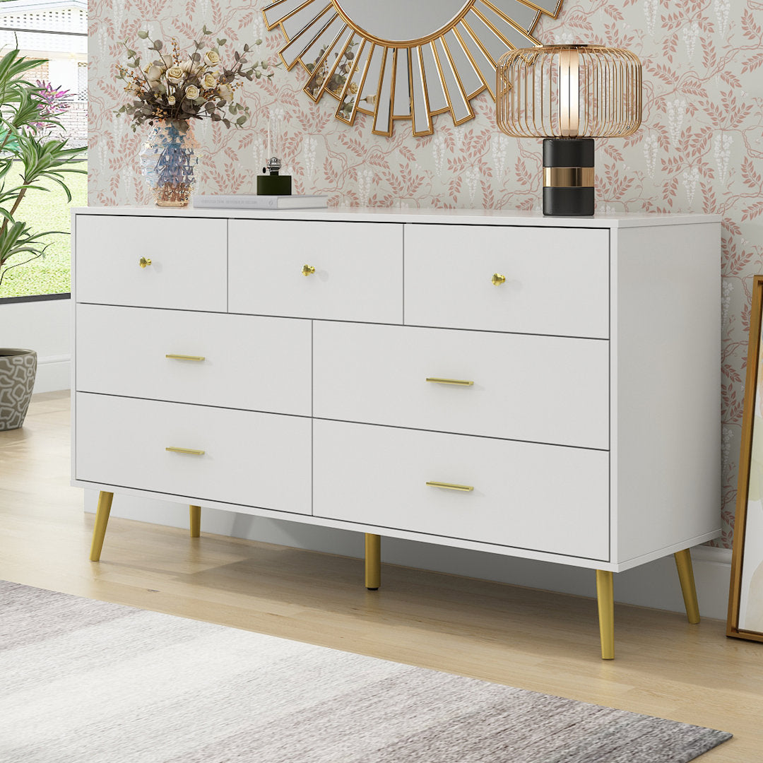 Gilock 7 Drawer 55.9" W Dresser Corrigan Studio®