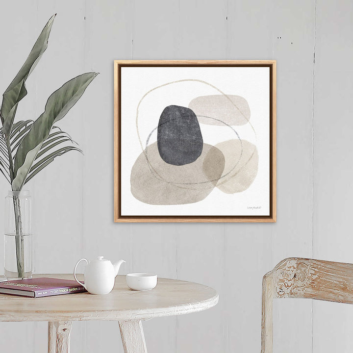 Think Neutral 10 by Lisa Audit - Painting on Canvas Mercury Row® Size: 21.25" H x 21.25" W Format: Natural Floater Frame Canvas