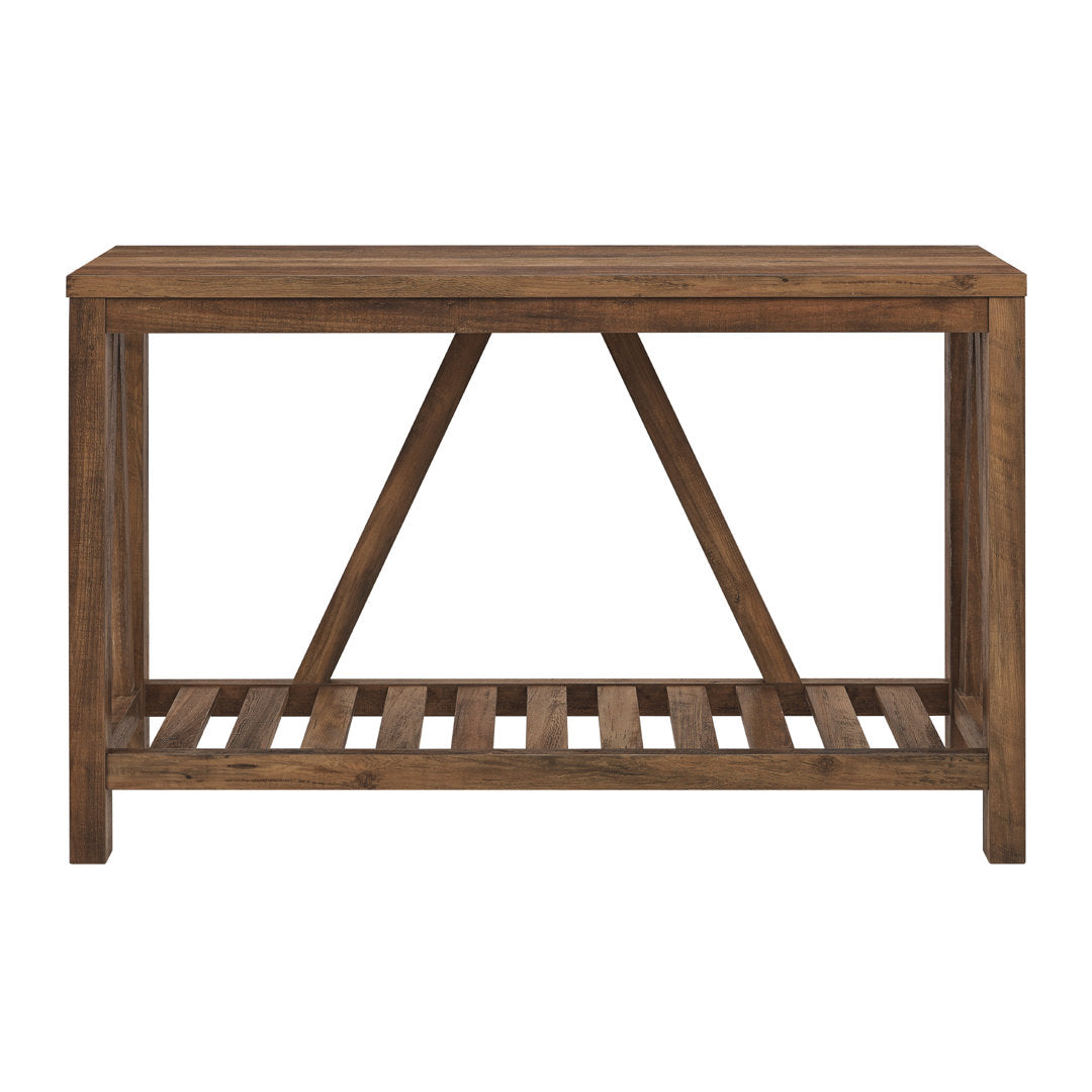 Rakira Modern Farmhouse Console Table Red Barrel Studio® Color: Rustic Oak