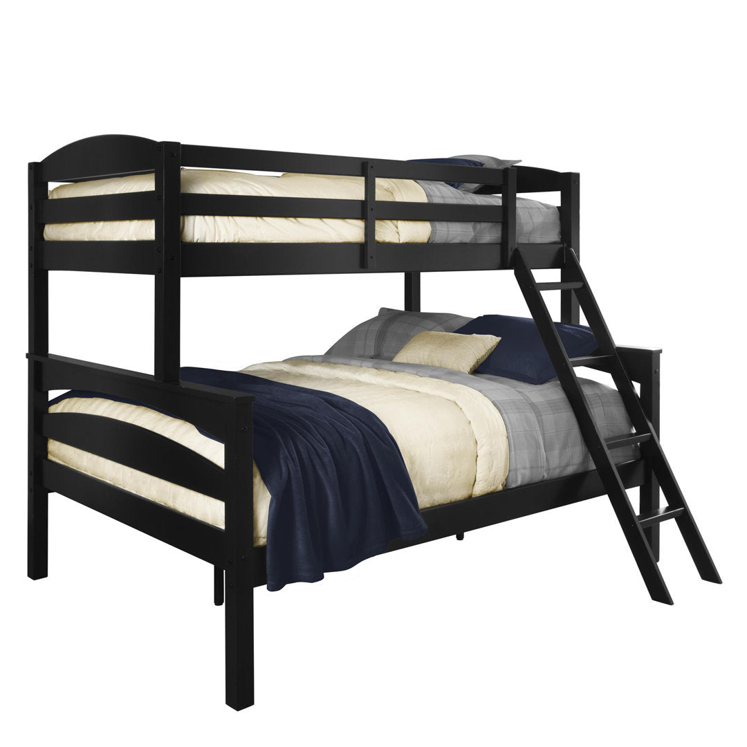 Barnett Twin over Full Bunk Bed Isabelle & Max™ Bed Frame Color: Black