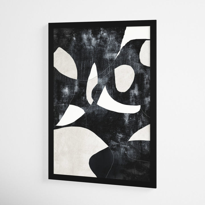 Abstract 'All Of Me' Geometric Wall Art Print Joss & Main Frame Color: Black Framed Size: 17" H x 12" W