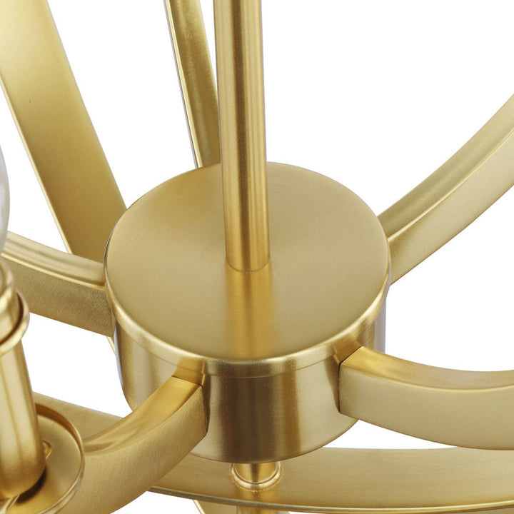 Morganti 5 - Light Candle Style Globe Pendant Brayden Studio® Finish: Gold