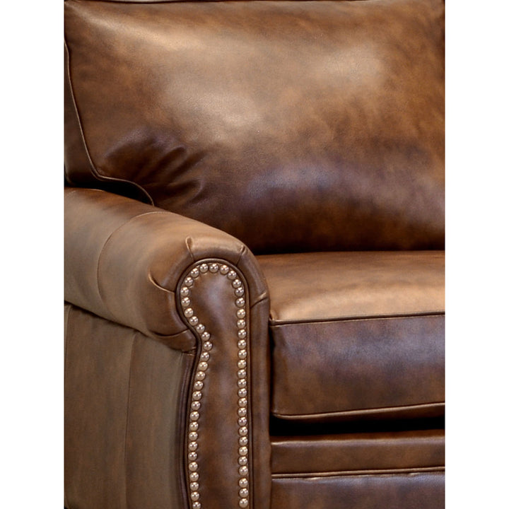 Eddahbi Brown Top Grain Leather Sofa And Loveseat Charlton Home®