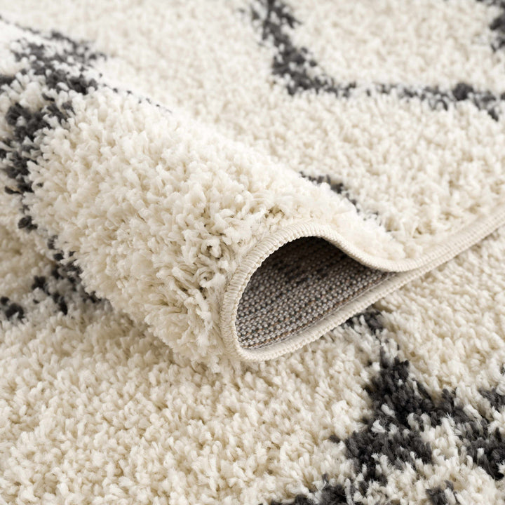 Adeife Moroccan Beige Area Rug Foundry Select Rug Size: Rectangle 8'10" x 12'