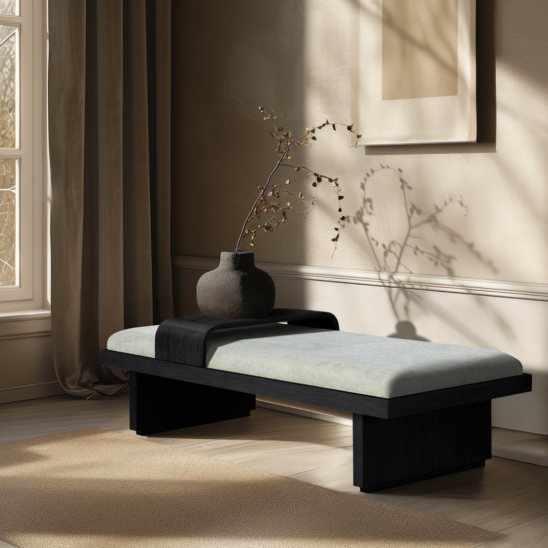 Bryaunna Chenille Fabric Upholstered Bench Wade Logan®