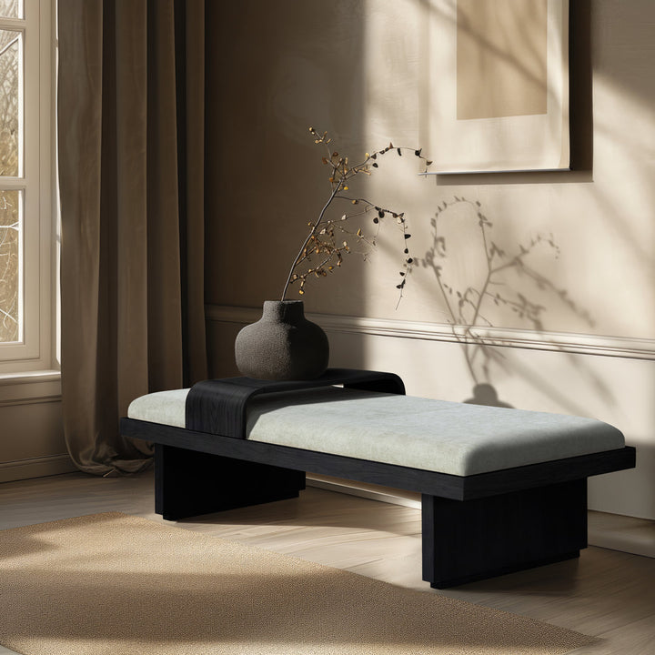 Bryaunna Chenille Fabric Upholstered Bench Wade Logan®