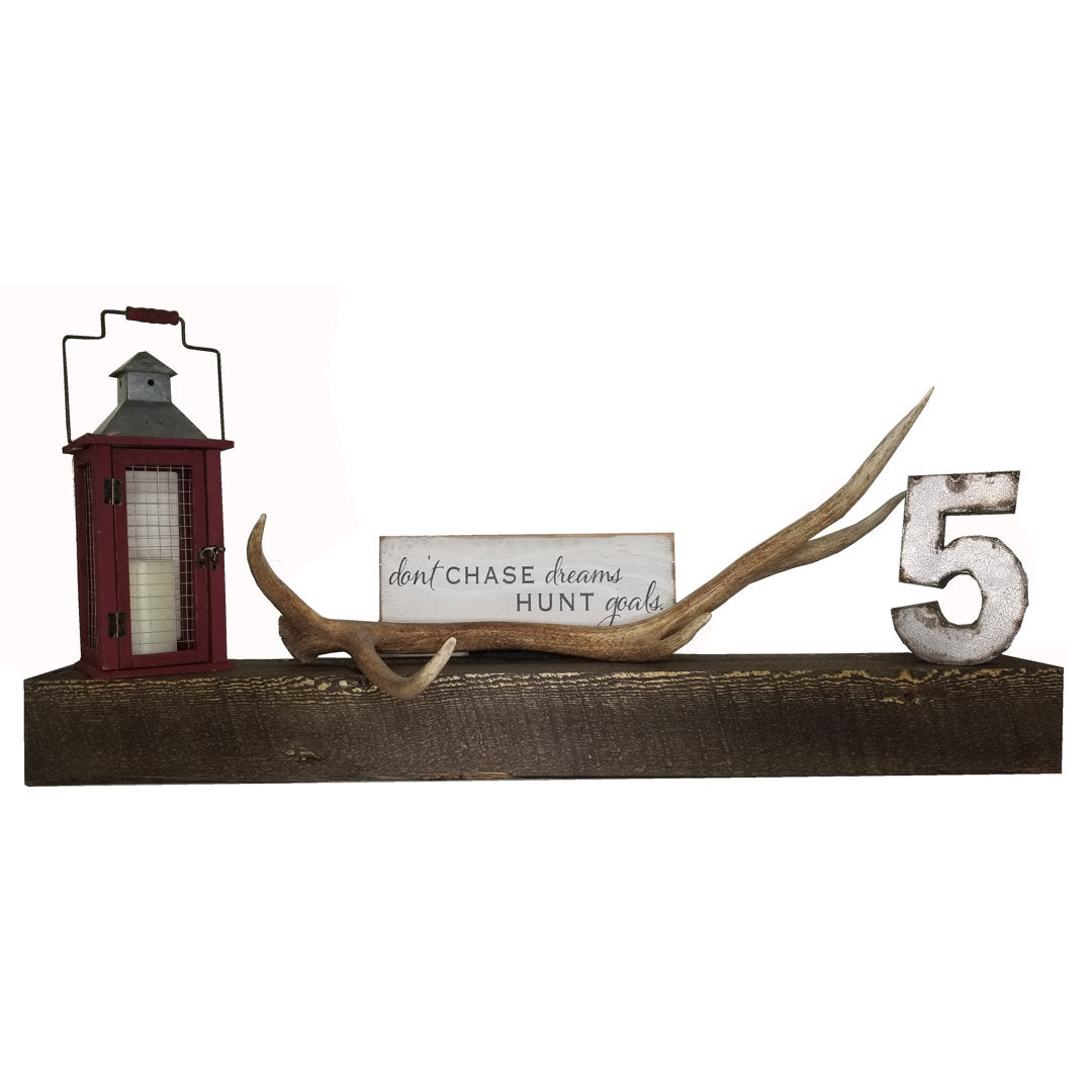 Rough Cut Fireplace Shelf Mantel Boulder Innovations Shelf Length: 48"